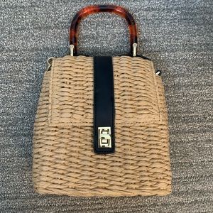 Top shop small cross body woven purse